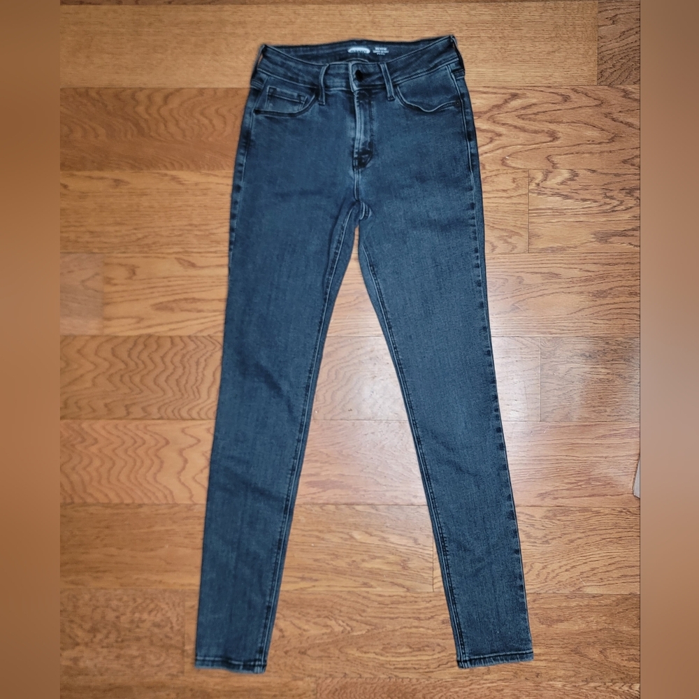 Old Navy Rock Star Jeans Super Skinny Mid Rise Size 0